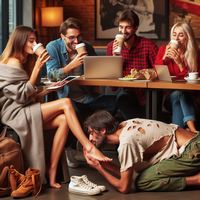 Coffee shop humiliation