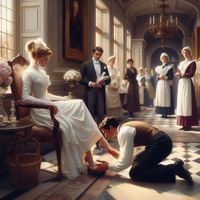 Caroline humiliates her butler