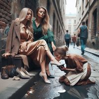 Humiliation in the alley