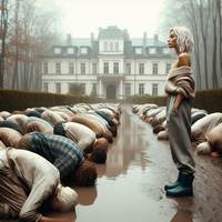 Servants in the mud